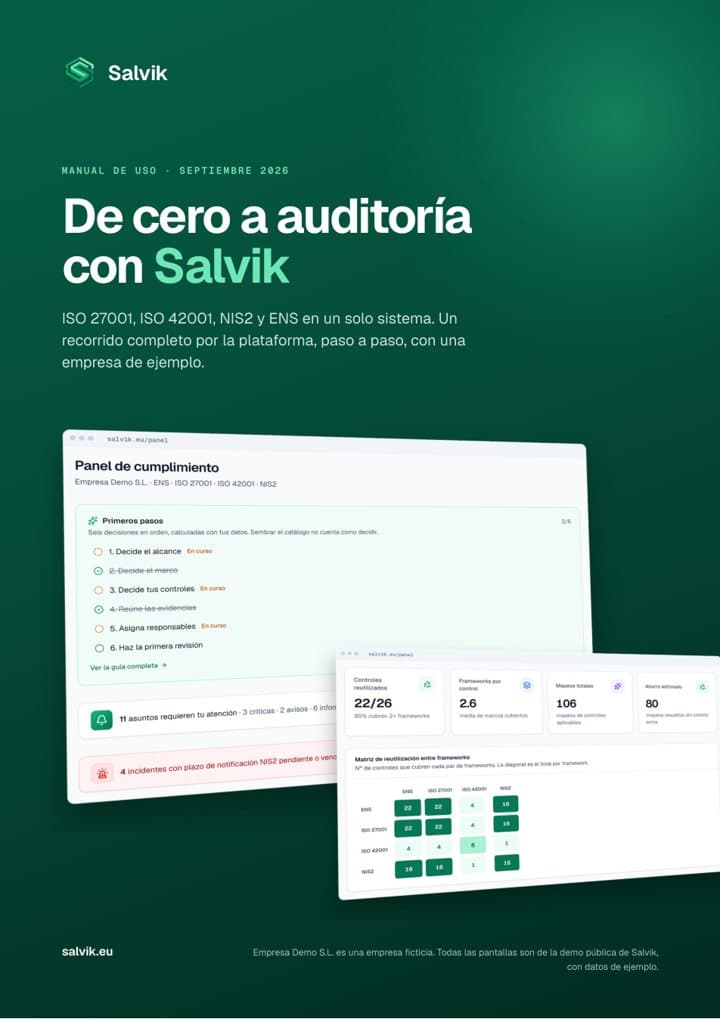 Portada del manual «De cero a auditoría con Salvik»