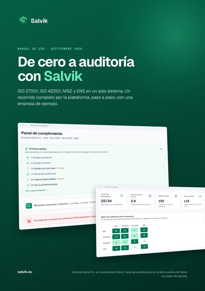 Cover of the guide “De cero a auditoría con Salvik”